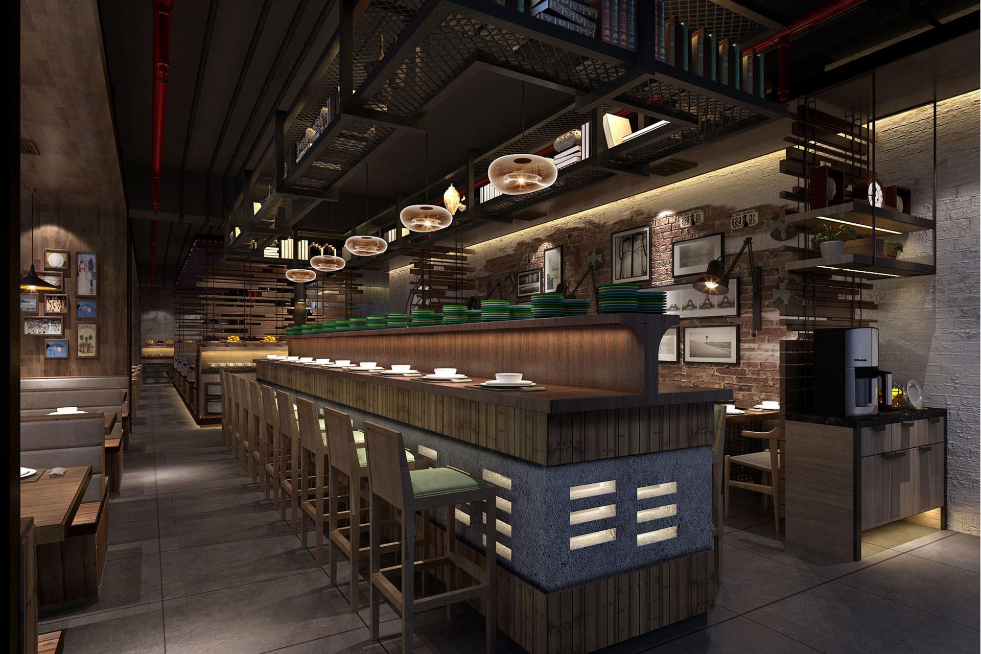 深圳平湖快餐店裝修公司